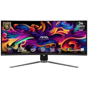 MSI MAG341CQP QD-OLED, 34 Curved OLED Gaming Monitor