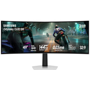 Samsung 49" Odyssey OLED G9 (G91SD) Dual QHD QD-OLED G-Sync Compatible Curved Gaming Monitor