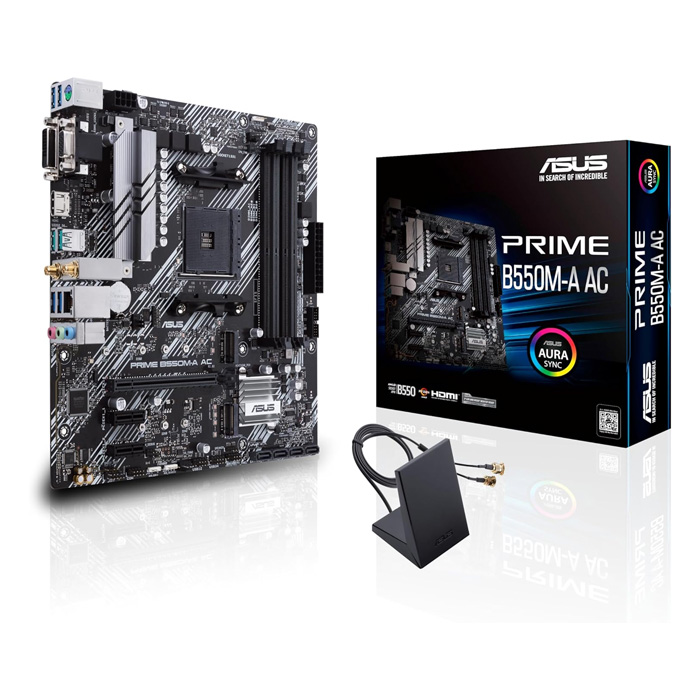ASUS Prime B550M-A AC AMD AM4 Micro ATX Motherboard