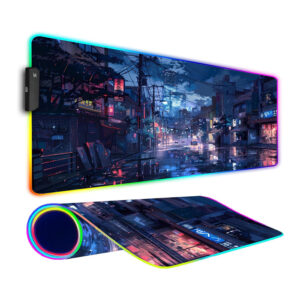 Armanza RGB Gaming Large Mousepad - Japanese Streets