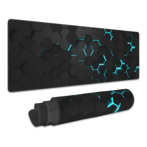 Gaming Mouse Pad, Blue Honeycomb Science Technology