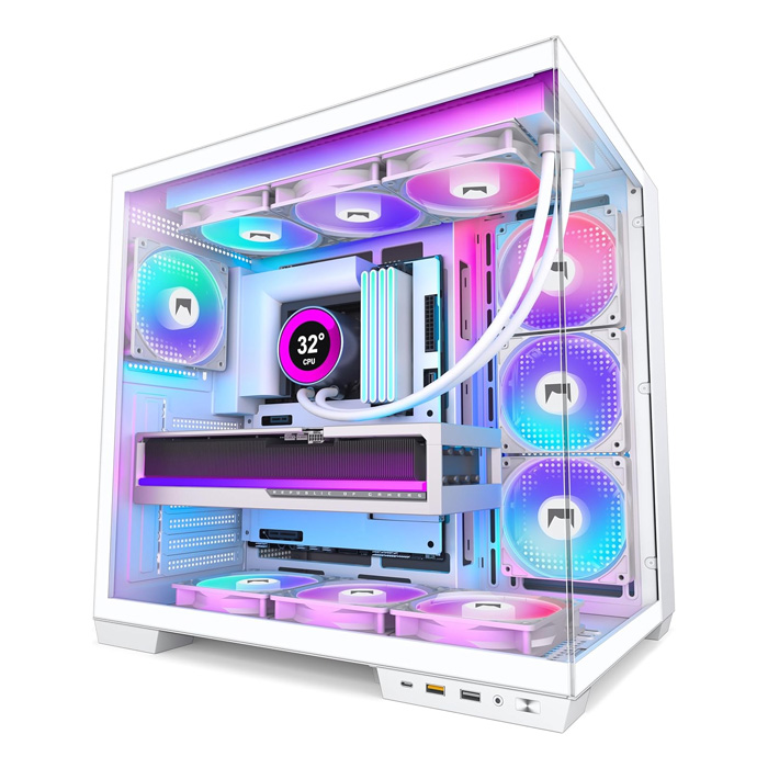 HYXN H1 ATX PC Case - Mid-Tower (White)