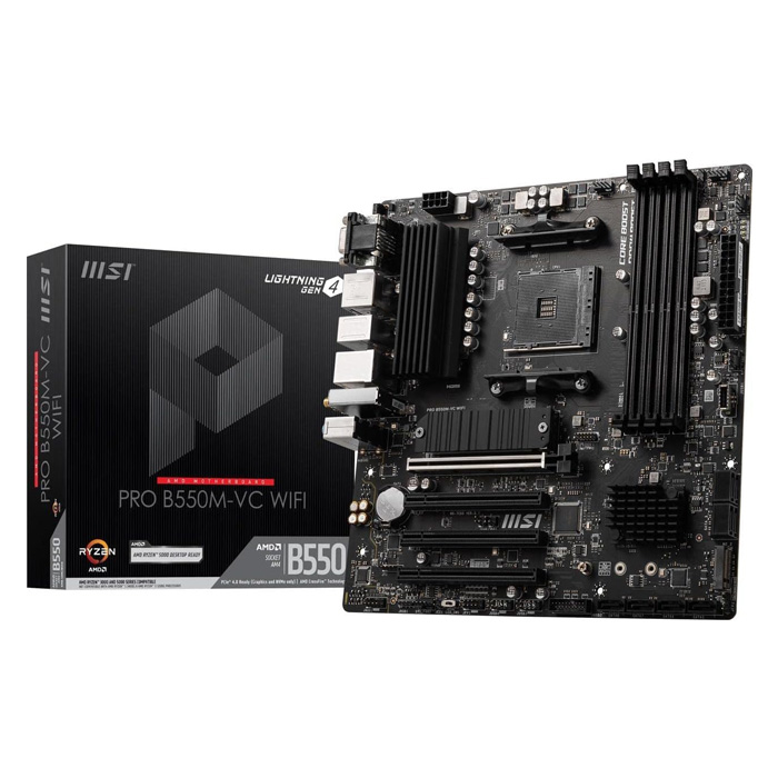 MSI PRO B550M-VC WiFi ProSeries Motherboard