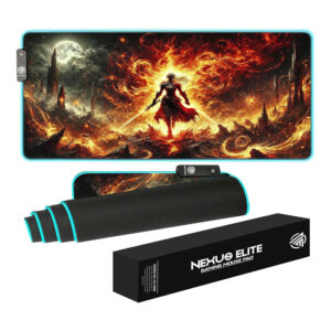 Nexus Elite RGB Gaming Mouse Pad Large - Hellfire Crusader
